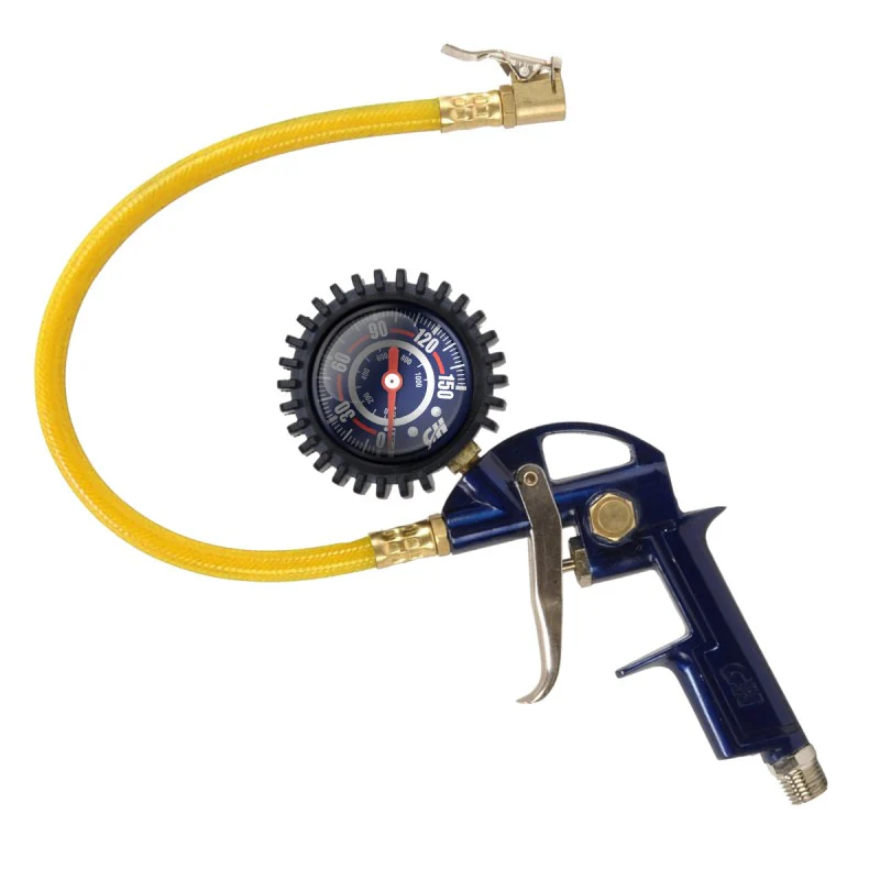 INFLADOR PARA LLANTAS CON MANOMETRO